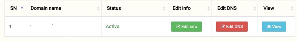 Active status of Domain .com.np
