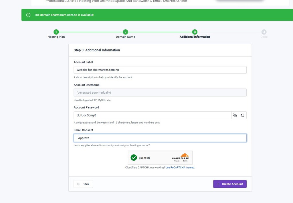 Infinityfree Domain Addittional Infirmation Page