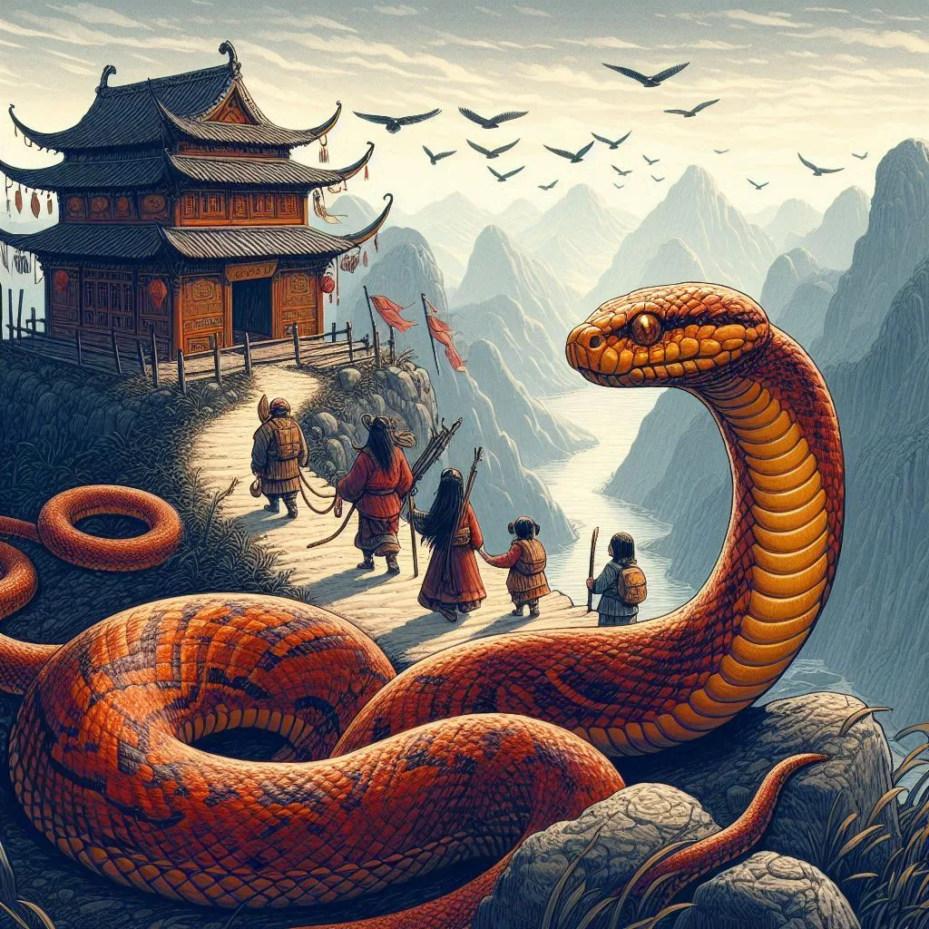 Once Upon A Time, A Peasant Had Two Sons And A Daughter. While Ploughing The Field, The Peasant Accidentally Killed Three Baby Snakes