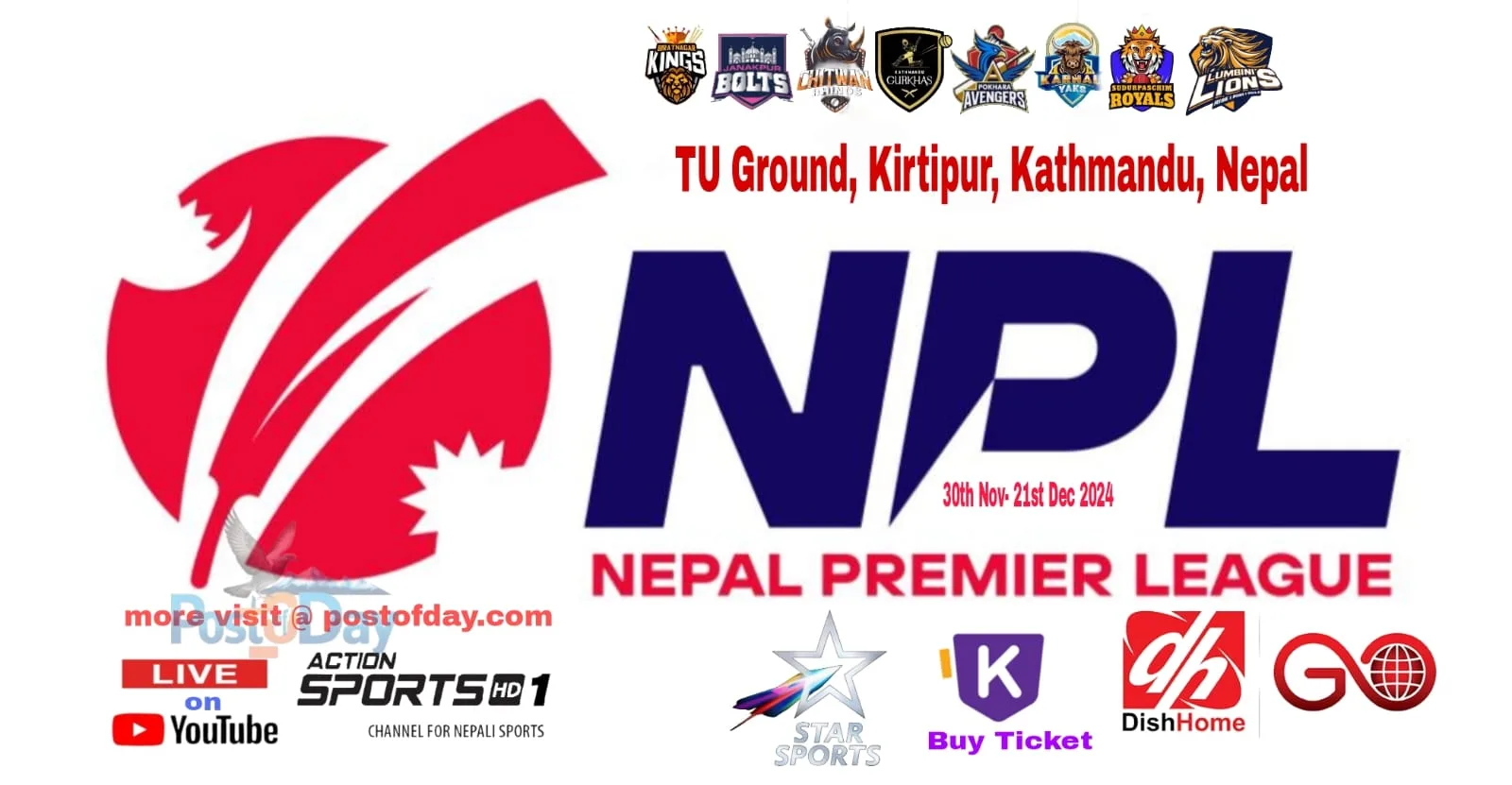 Get Ready for Nepal Premier League 2024 Ticket Prices, Streaming Details, and More